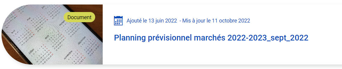 planning prévisionnel