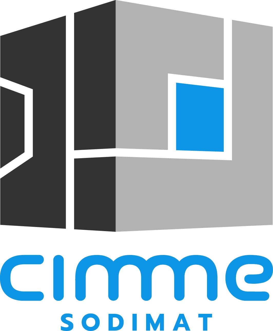 Logo de Cimme Sodimat. Un monde de solutions Machines & services !